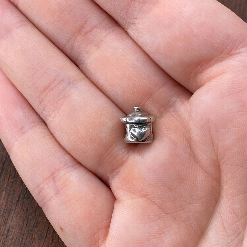 Vintage Carlo Biagi 925 Sterling Silver Baby Bottle Slide Pendant Bracelet Charm